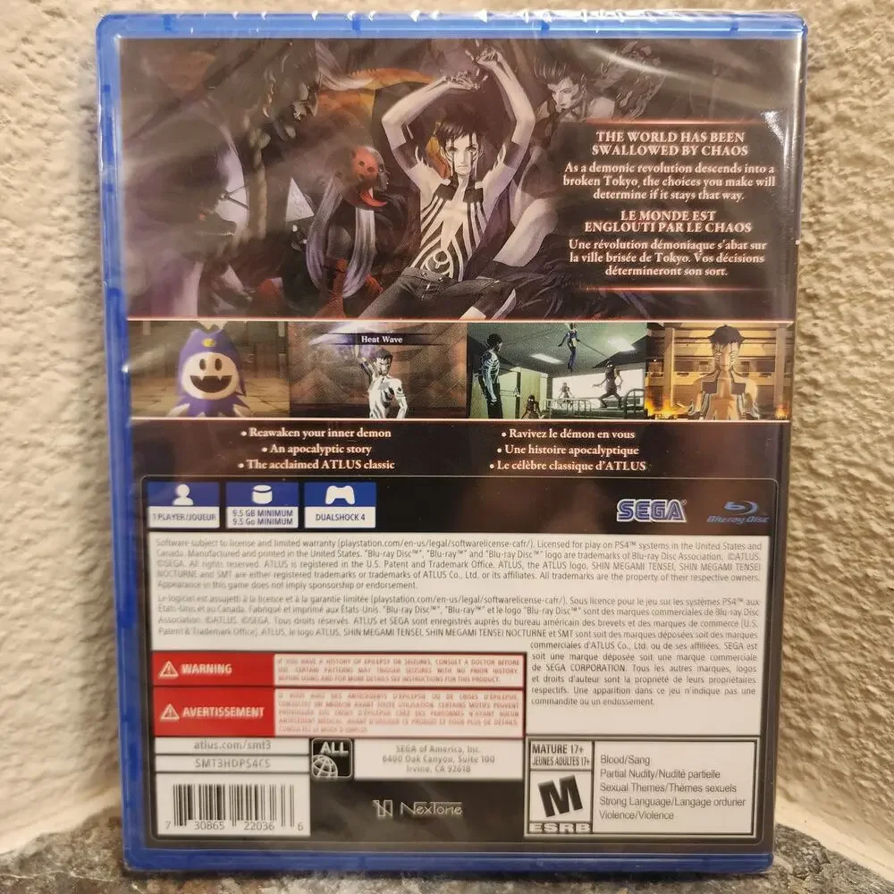 Game - Shin Megami Tensei: Nocturne [HD Remaster] (NEW) - PS4